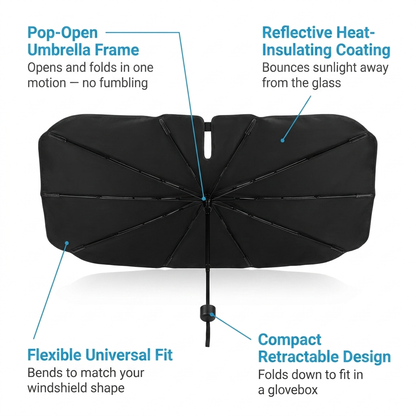 SunVault portable car sunshade