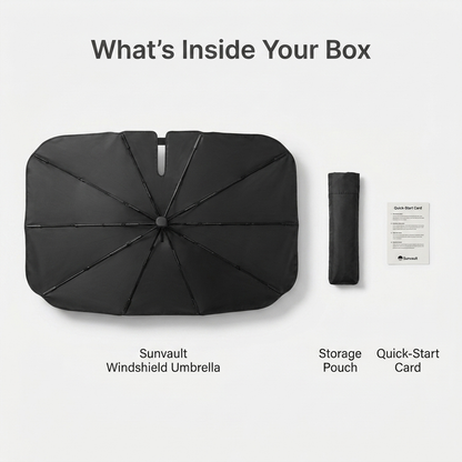 SunVault portable car sunshade